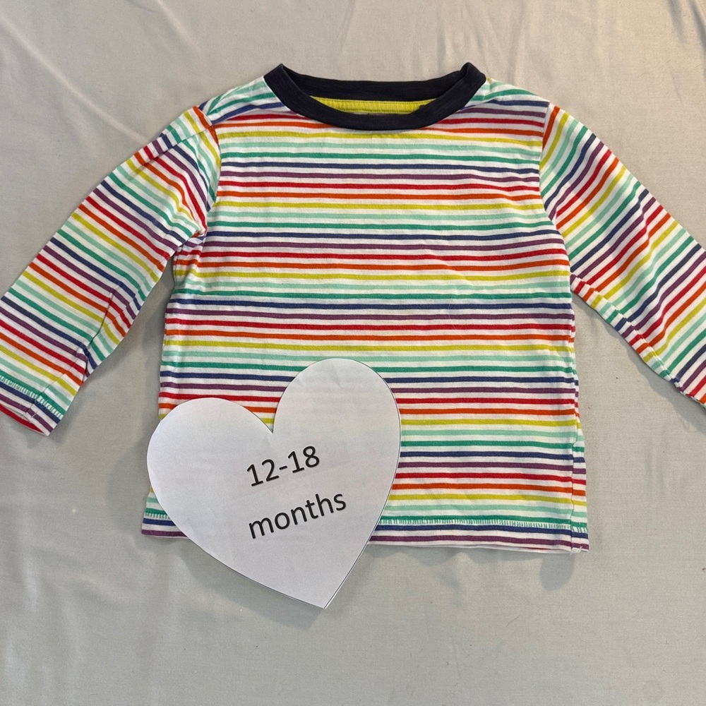 Next Multicolour Striped Long Sleeve Tee